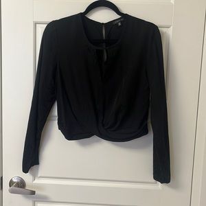 Dynamite cropped black top- Small